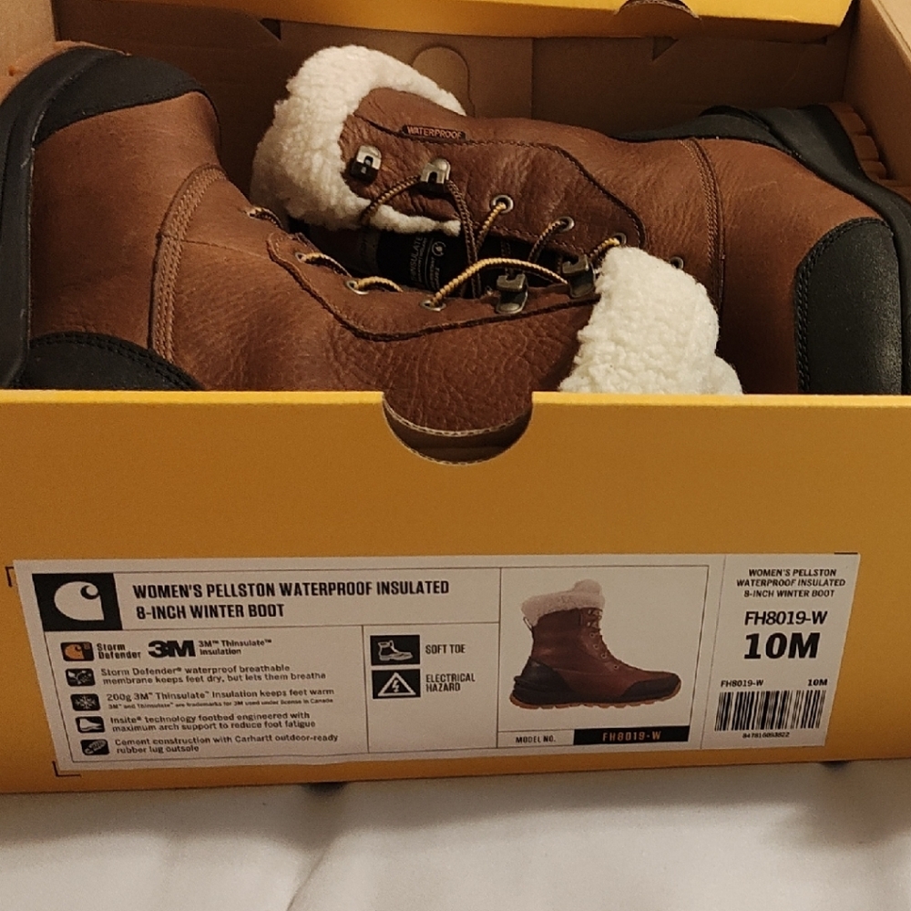 Carhartt Women's Brown Insulated Ankle Boots~ NEW!